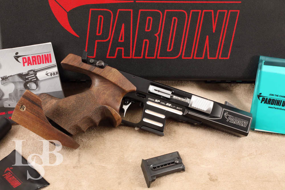 Pardini SP .22 LR Olympic Target Pistol with Case & Accessories, 2017