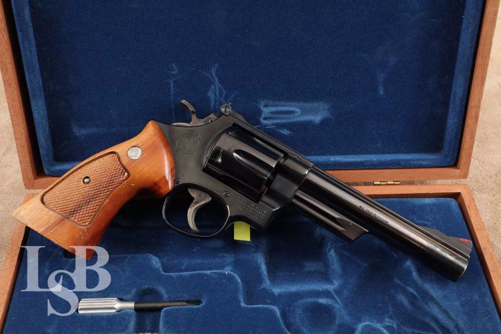 Smith & Wesson Model 57 .41 Magnum 6” Blue Revolver, Cased, 1979-1980