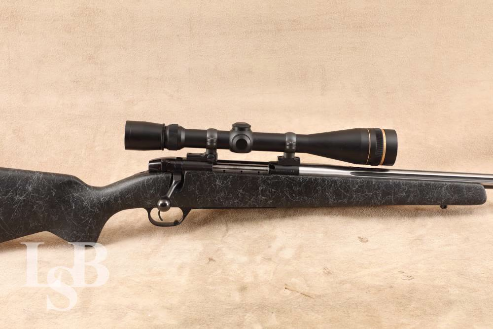 Weatherby Mark V 24” Stainless Fluted 240 WBY MAG Bolt Action Rifle Leupold