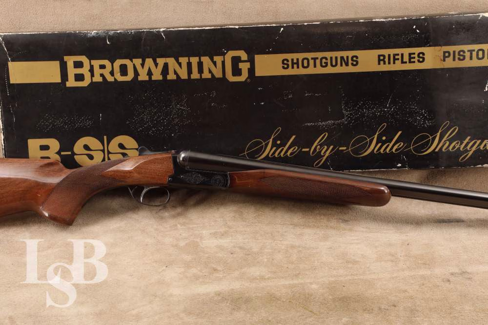 Browning BSS B-S/S 12 GA 28" FULL/MOD Double Barrel SxS Shotgun, 1973 C&R