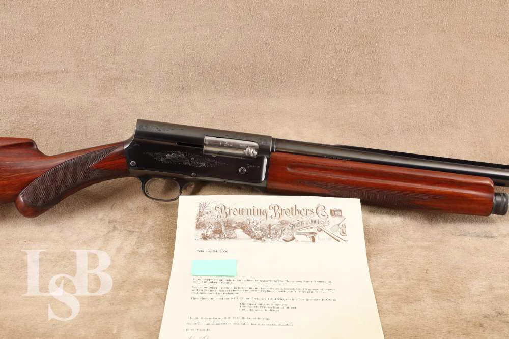Browning Auto-5 A5 Sweet Sixteen 16 Ga. 27.5” Semi Auto Shotgun, 1936 C&R