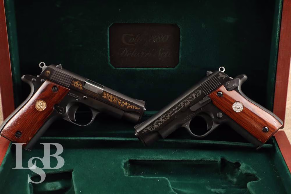 Cased Deluxe Set Colt Government Model .380 Auto Series 80 Semi-Automatics