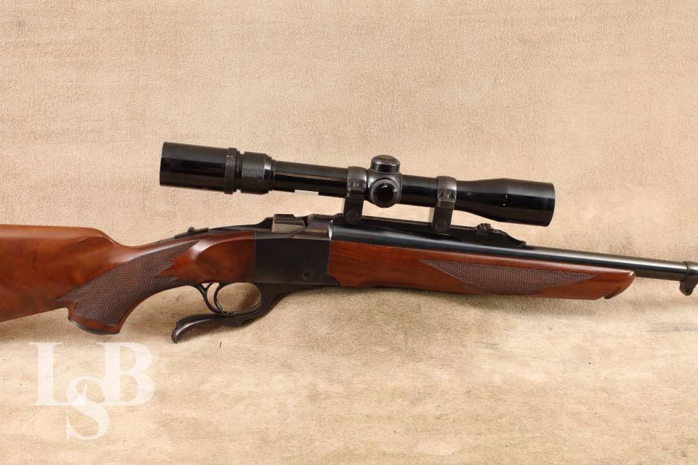 Ruger No. 1 .30-06 SPRG 22” Falling Block Single Shot Rifle & Scope, 1977
