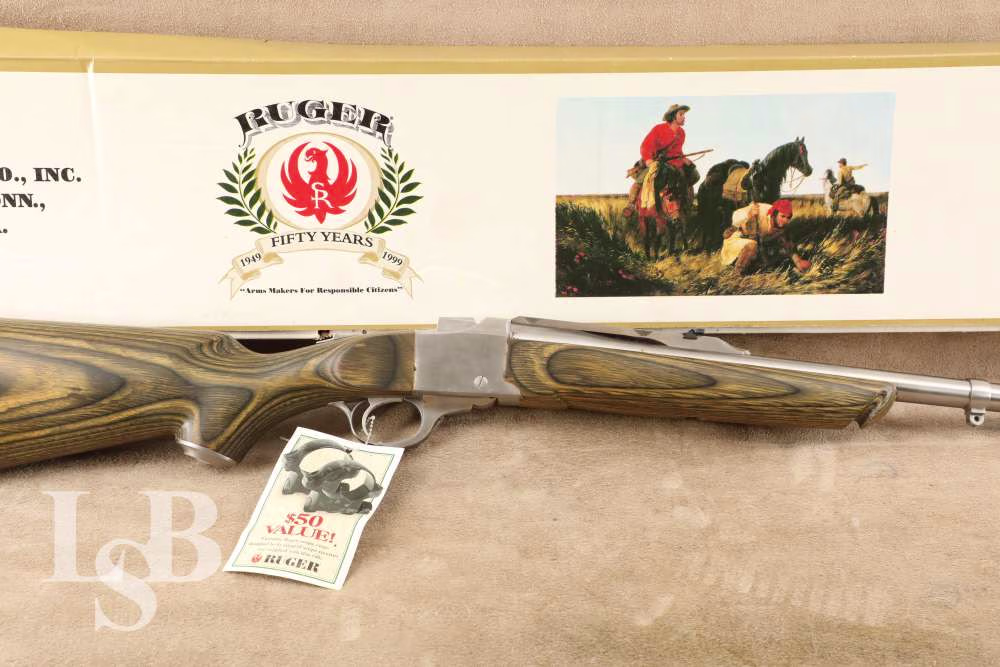 Ruger No. 1 .45-70 GOV’T 22” Falling Block Single Shot Rifle & Box MFD 2002
