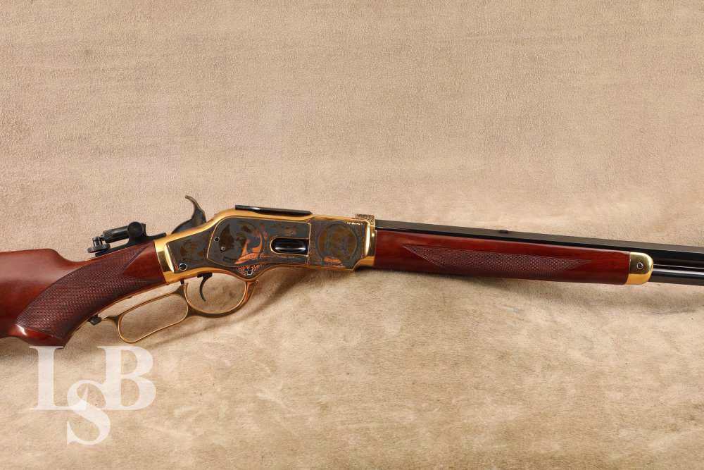 Uberti 1873 Gold Engraved Sporting Rifle .44-40 WCF Lever Action MFD 1997