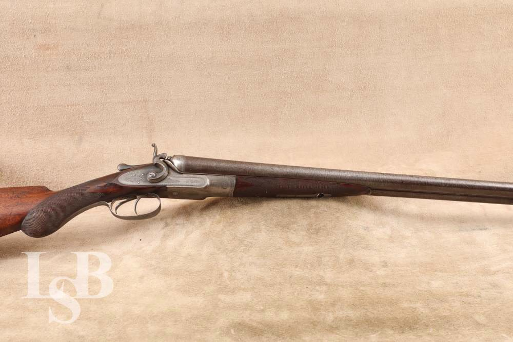 W. W. Greener London 12 Gauge 30” SxS Damascus Hammer Shotgun Antique 1878