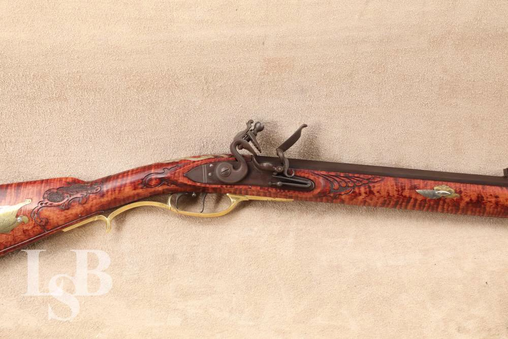 Dennis Kelley Cap & Ball Kentucky Rifle 42” Muzzleloader 50 Cal Curly Maple