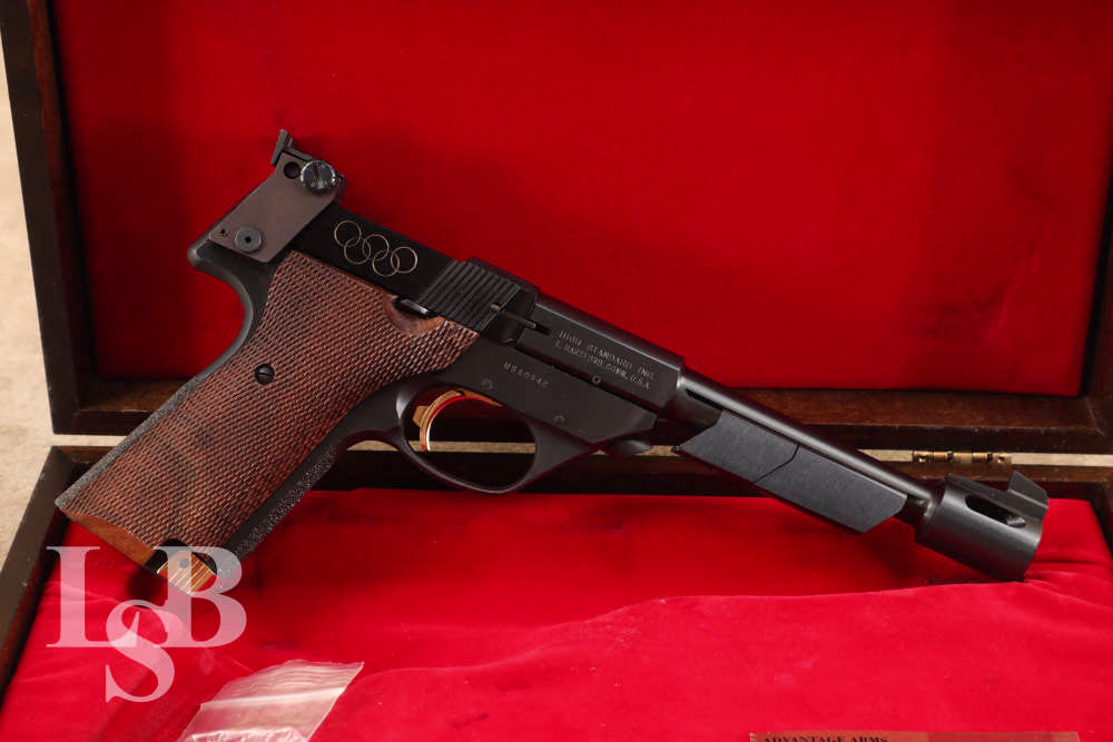High Standard 1980 Olympic .22 Short Semi-Automatic Pistol & Case, C&R