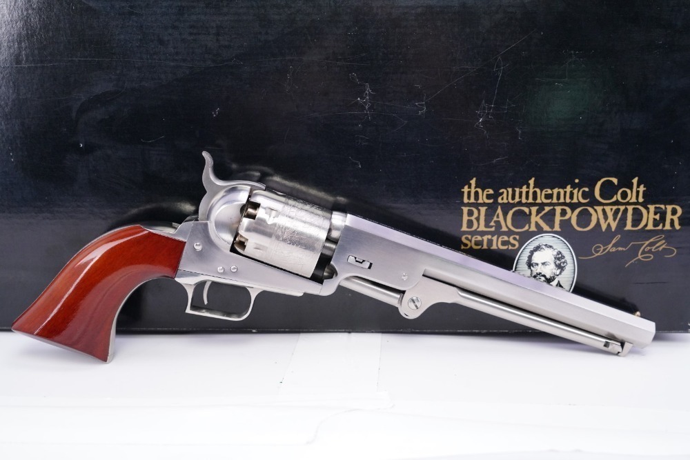 1 of 490 Colt 2nd Generation 1851 Navy Percussion Single Action Revolver & Box