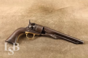 Civil War Colt 1860 Army .44 Cal 8" Black Powder Revolver MFD 1862 Antique