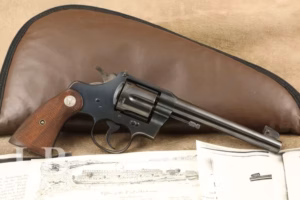 Colt Officers Model 6” Heavy Barrel RARE .32 Cal. Revolver, MFD 1940 C&R