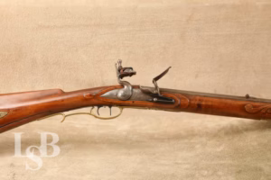 GR Douglas Contemporary .45 Cal 43" Flintlock Black Powder Rifle & Rod