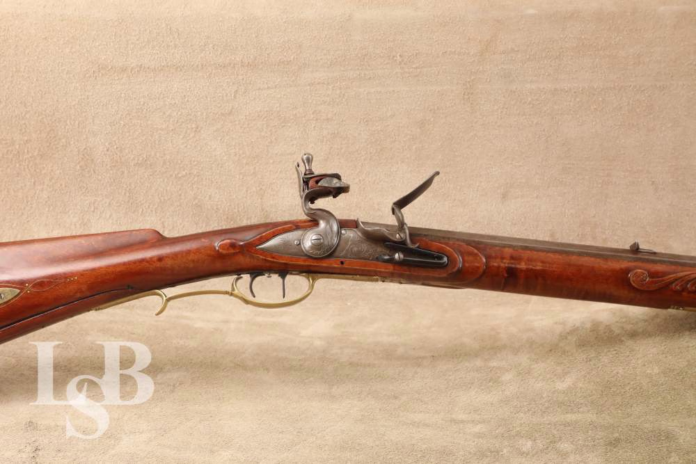 GR Douglas Contemporary .45 Cal 43" Flintlock Black Powder Rifle & Rod