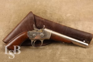 Remington Navy Model of 1870 7” .50CF Rolling Block Pistol & Holster, 1870s