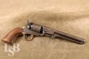 Civil War Colt Model 1851 Navy .36 Cal 7.5"Percussion Revolver 1868 Antique