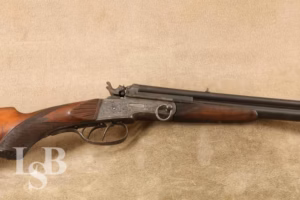 Contemporary Double-Hammer Dopplebüchsdrilling 24 Ga/.22/6.5mm 26 1/8"