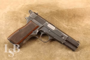 German Marked WWII FN Browning Hi-Power 4.7” 9mm Semi Auto Pistol C&R