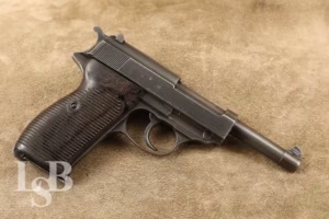 German Walther P38 9mm Luger 4.75” Semi Automatic Pistol, MFD 1943 C&R