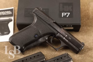 Heckler & Koch HK P7 PSP "BMI" Marked Squeeze Cocking 9mm Pistol MFD 1981