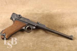 Imperial German WW1 DWM Long P.08 Artillery Luger 9mm 8” Semi-Auto Pistol