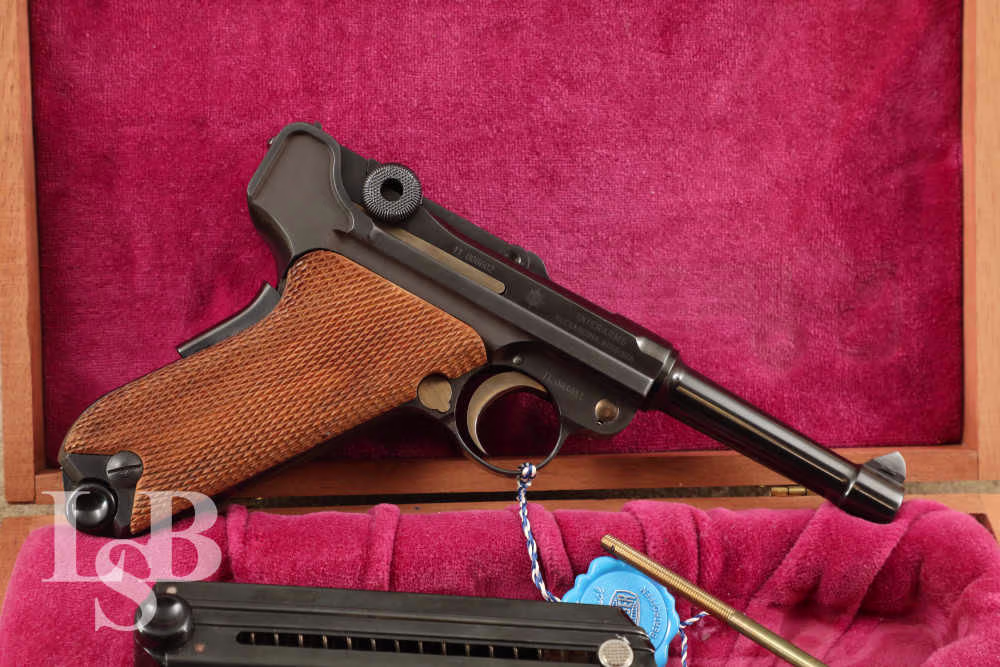 Mauser Post-War American Eagle 9mm Luger 4" Semi-Automatic Pistol & Box