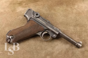 WWI German DWM P.08 P08 9mm Luger Semi-Automatic Pistol, MFD 1917 C&R
