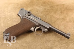 WWI German Erfurt Luger P.08 9mm 4” Military Semi-Automatic Pistol 1917 C&R