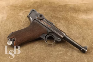 WWII German Mauser 42 P.08 Luger 9mm Military Semi-Auto Pistol, 1940 C&R