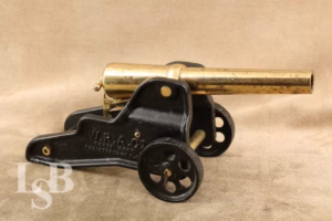 Winchester 1898 Brass Plated Signal Cannon with Iron Frame - 10 Gauge