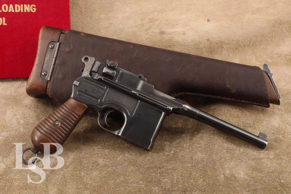 German Commercial Broomhandle Mauser M1930 7.63mm Pistol, 1930s C&R