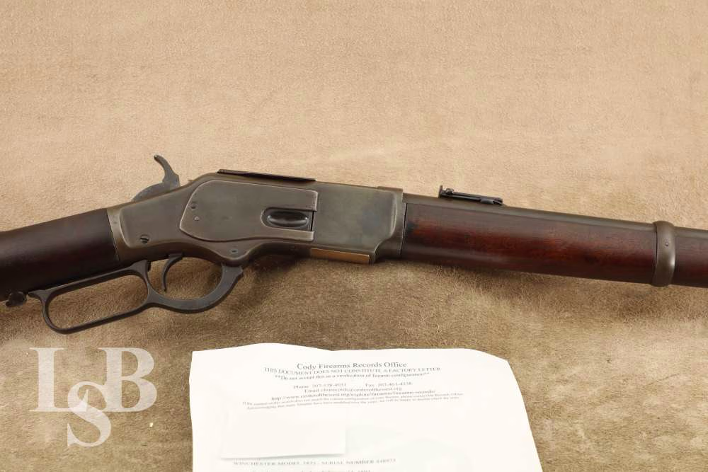 Antique Winchester Model 1873 .44 Cal. Round Barrel Lever Action Rifle 1893