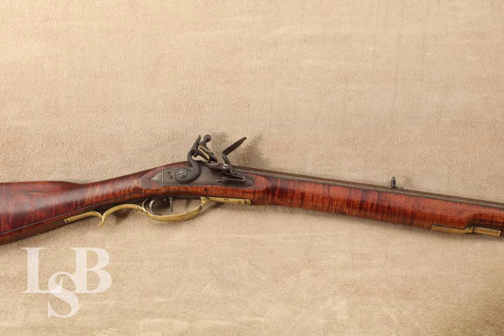 Custom Pennsylvania Long Rifle Flintlock .45 Cal Muzzleloader