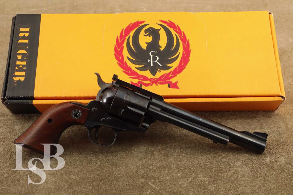 Ruger 3-Screw Flat Top Blackhawk .44 Magnum 6.5" SA Revolver, 1962 C&R