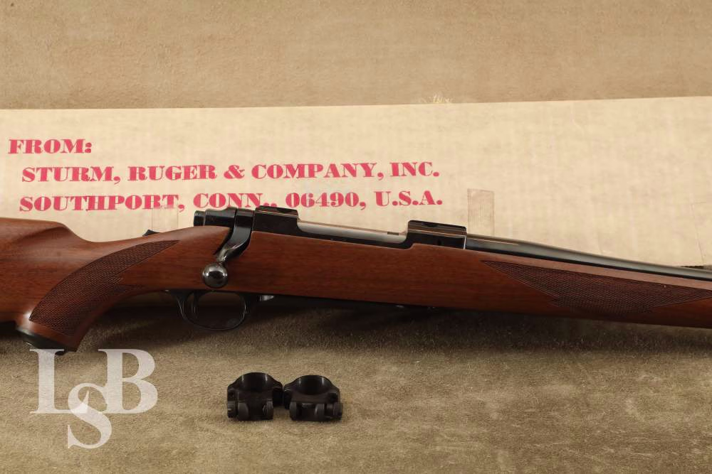 Ruger M77 .257 Roberts 22" Bolt Action Hunting Rifle & Box, MFD 1982