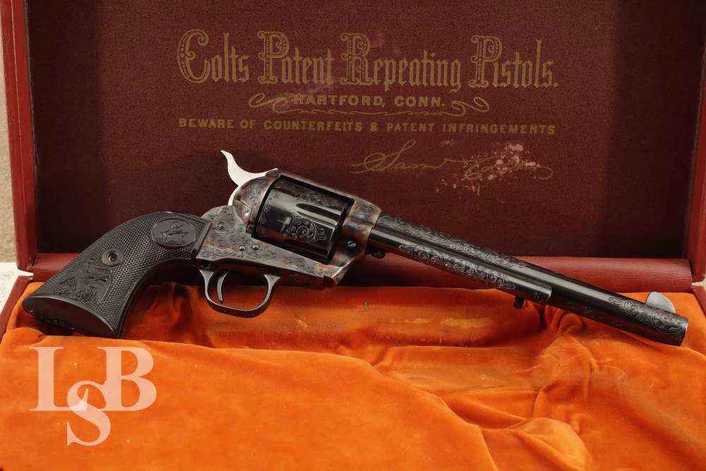 Class C Engraved Colt Single Action Army 3rd Gen 7.5" .45 Colt Revolver C&R