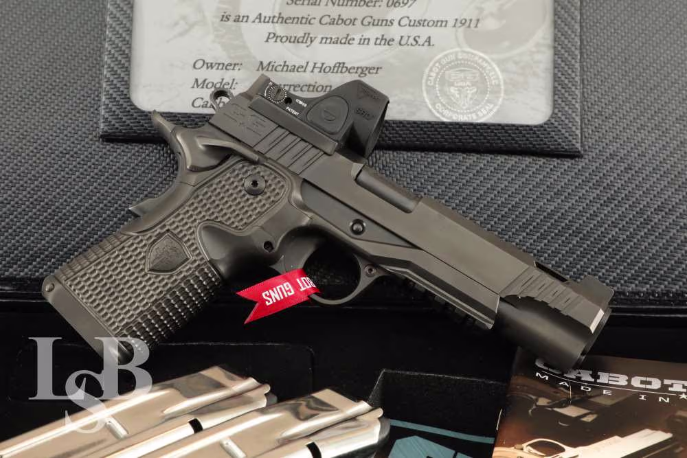Cabot Guns Insurrection 9mm 5" DLC Double Stack 1911 Pistol & Box