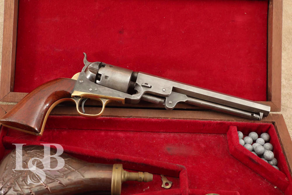 Colt Model 1851 Navy .36 Cal Cap and Ball Percussion Revolver 1863 Antique