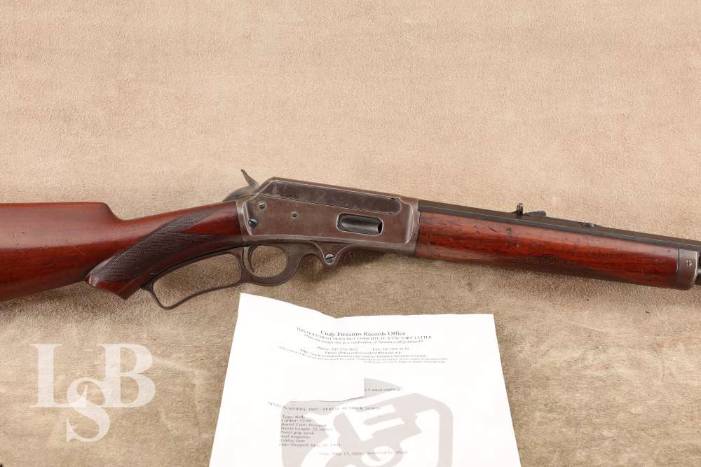 Marlin Model 1893 .32-40 22" Checked Pistol Grip Lever Rifle 1903 C&R