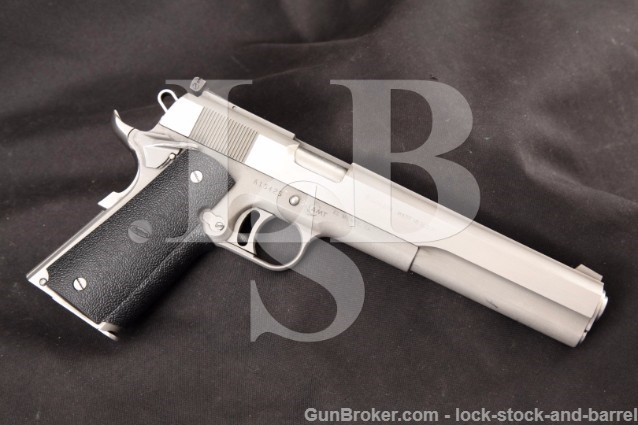 AMT Hardballer Longslide 7" Stainless .45 ACP RARE Semi Automatic Long Slide Pistol, CA PPT OK