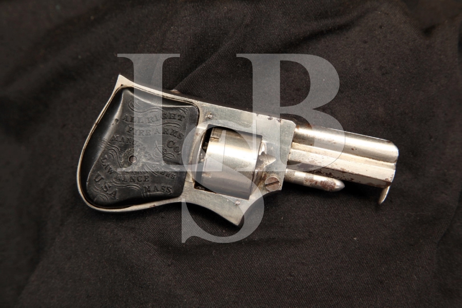 All Right Firearms Co. .22 Short ‘Little All Right’ Squeezer Palm Revolver – Antique