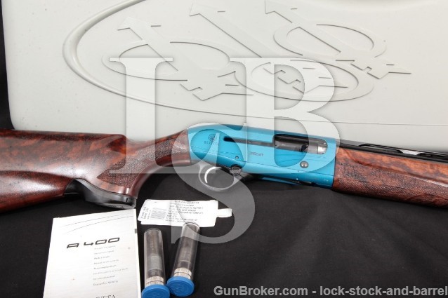 Beretta A400 Xcel Sporting Gun Pod J40CM10, Blue 30" Semi-Auto Shotgun, Case & Chokes, 2014 12 GA.