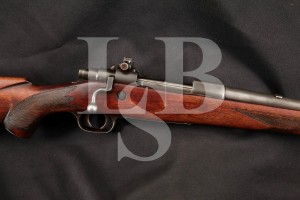Buffalo Newton Rifle Co. 1924 Double Set Trigger Model, Blue 24" Bolt Action Rifle & Lyman Sight, MFD 1920's C&R