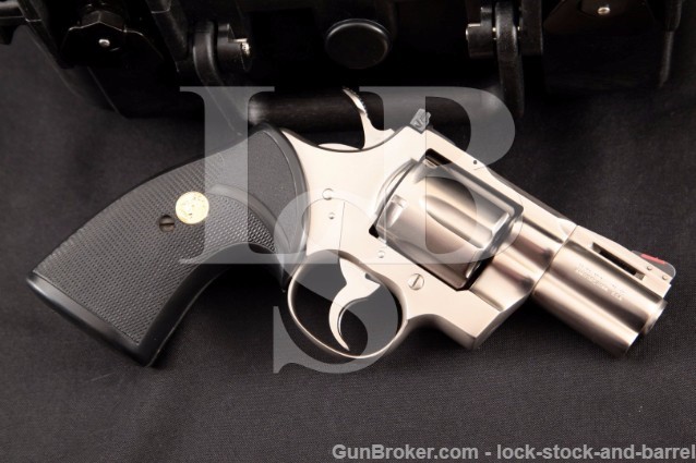 Colt Python 2.5" e-Nickel .357 Magnum DA Revolver Electroless Nickel enickel, MFD 1981