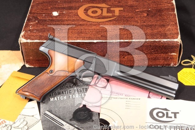 Colt Woodsman Match Target 3rd Series & Box C&R Blue 6" Semi-Auto Rimfire Pistol, MFD 1969 .22 LR