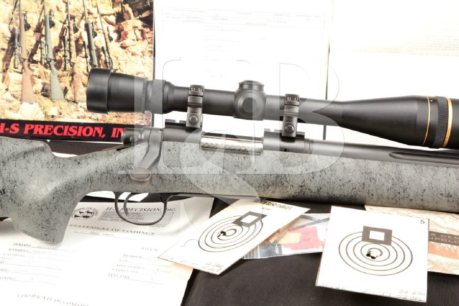 Custom H-S HS Precision Remington Model 700 Matte Black 26” Bolt Action Target / Varmint Rifle & Leupold Scope