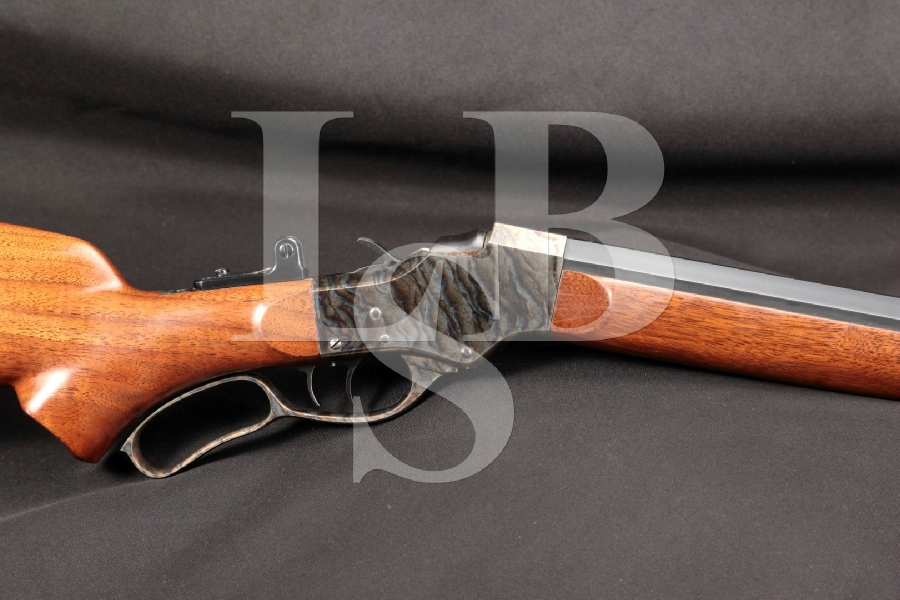 Custom Stevens, CPA, Paul Shuttleworth No. 44 ½ Low Wall Falling Block Blue & Case Colored 28” Lever Action Single Shot Target Rifle