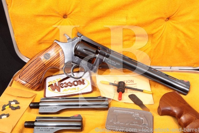 Dan Wesson Monson 22V Pistol Pack Four Barrel SA/DA Double Action Revolver Case & More .22 LR