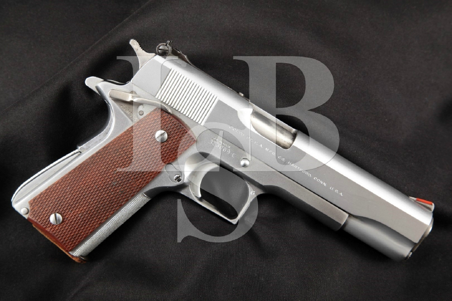 EARLY A.D. Swenson Colt Government Model 1911A1 1911-A1, Hard Chrome 5” RARE CUSTOM SA Semi-Automatic Pistol, MFD 1968