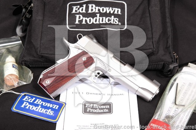 Ed Brown Kobra Carry Model KC-SS-CAL2 Commander Stainless 1911 4 1/4″ .45 ACP Semi-Auto Pistol