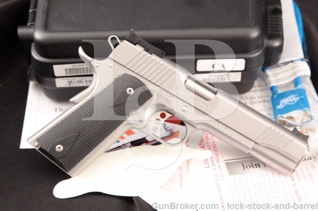 Kimber Target II Stainless 9mm 5" 1911 Clone Semi-Automatic Pistol & Case, CA & PPT OK